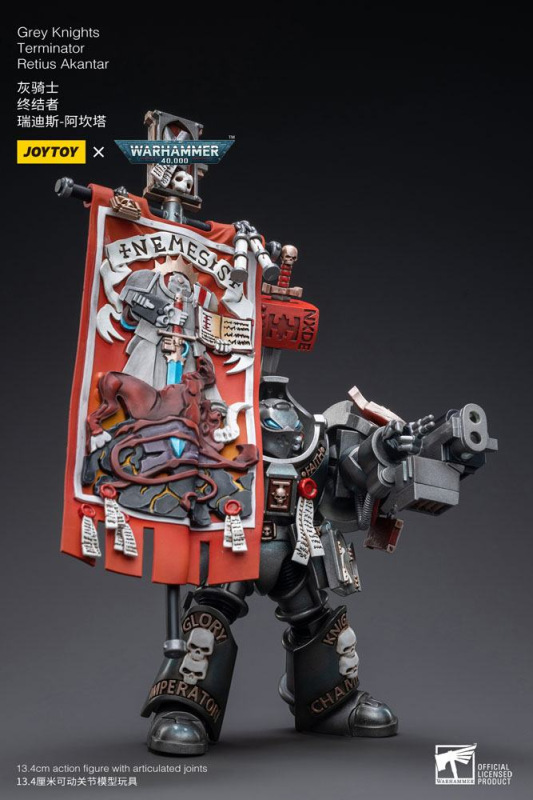 Warhammer 40k Action Figure 1/18 Grey Knights Terminator Retius Akantar 13 cm 5