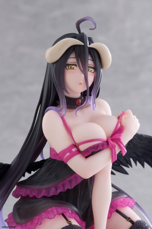 Overlord Desktop Cute PVC Figure Albedo (Negligee ver.) 13 cm 9