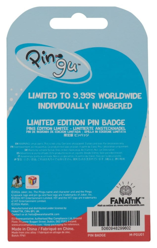 Pingu Pin Badge Headphones Limited Edition 1