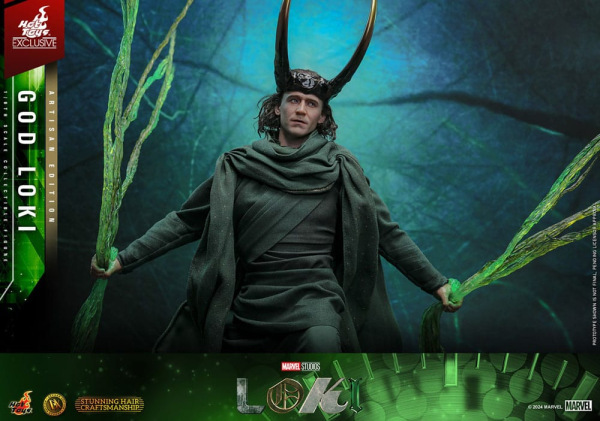Loki DX Action Figure 1/6 God Loki Artisan Edition Hot Toys Exclusive 31 cm 2