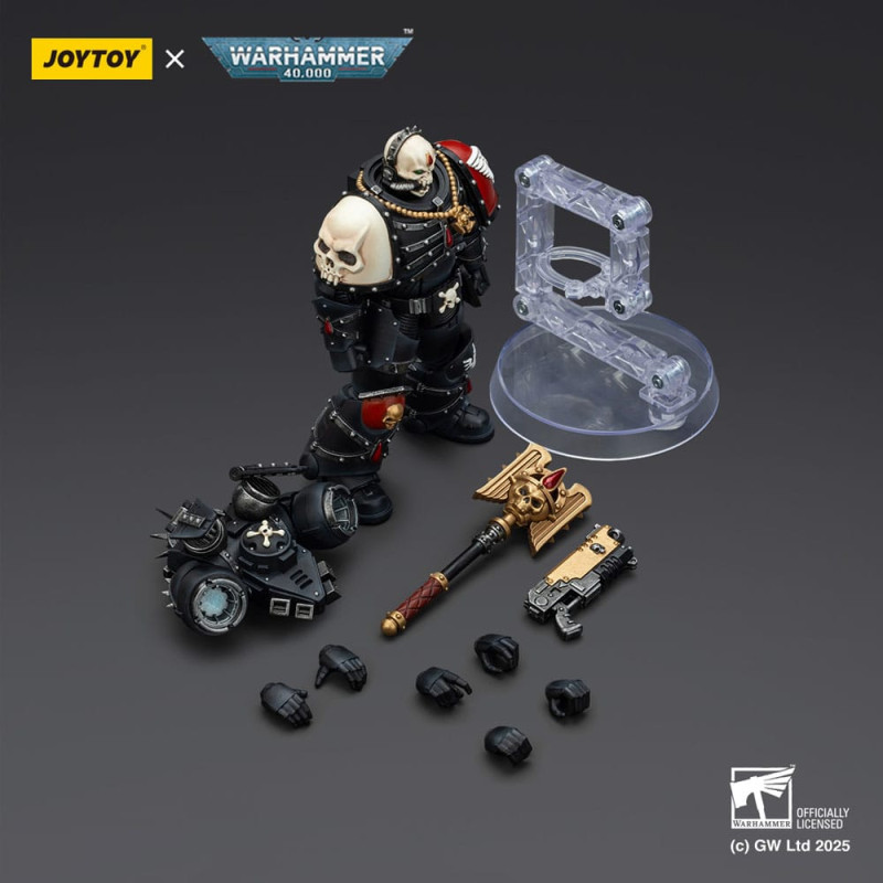 Warhammer 40,000: Combat Patrol Blood Angels Action Figure Lemartes With Jump Pack Blood Crozius and 5