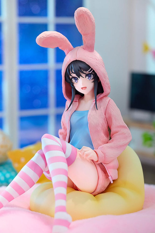 Rascal Does Not Dream of a Knapsack Kid PVC Statue 1/7 Mai Sakurajima Hoodie Look Rabbit Ears Ver. 1 11