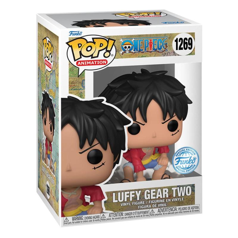 One Piece POP! Animation Vinyl Figures Luffy Gear Two w/Chase 9 cm Assortment (6) 2