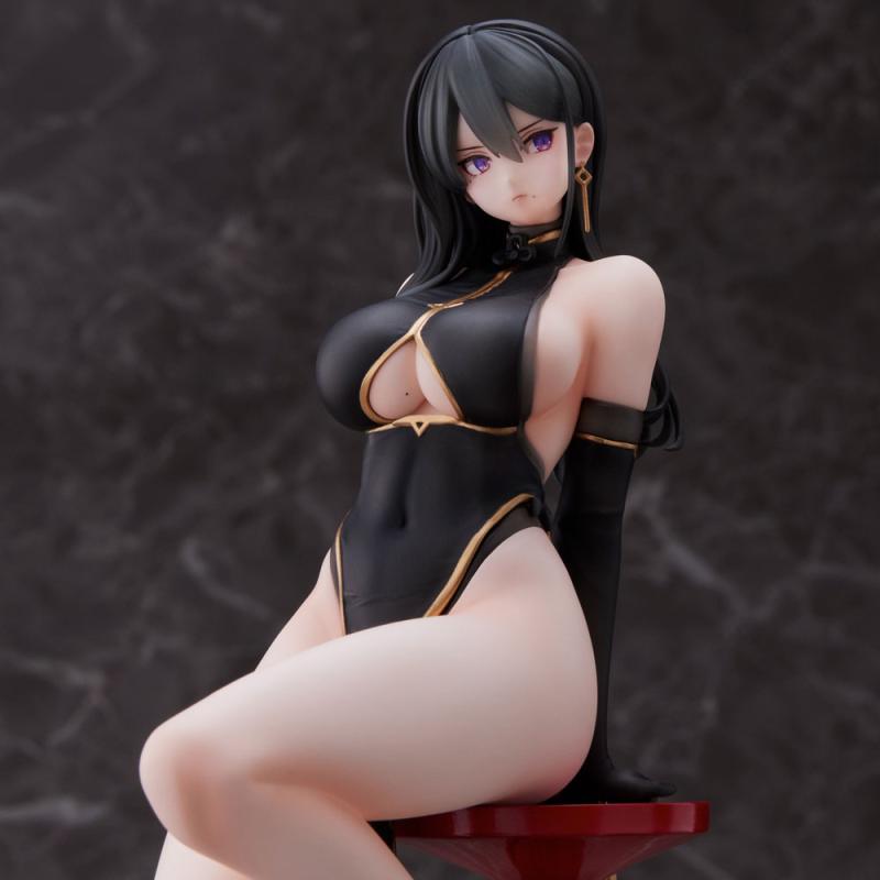 Original Character PVC Statue Hayabusa Illustration Black China Dress-chan 16 cm