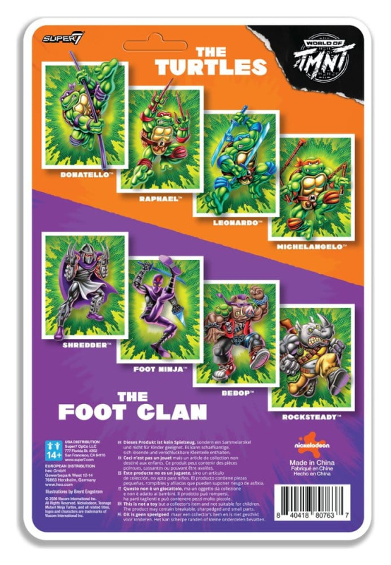 Teenage Mutant Ninja Turtles ReAction+ Action Figure Wave 02 Rocksteady 3