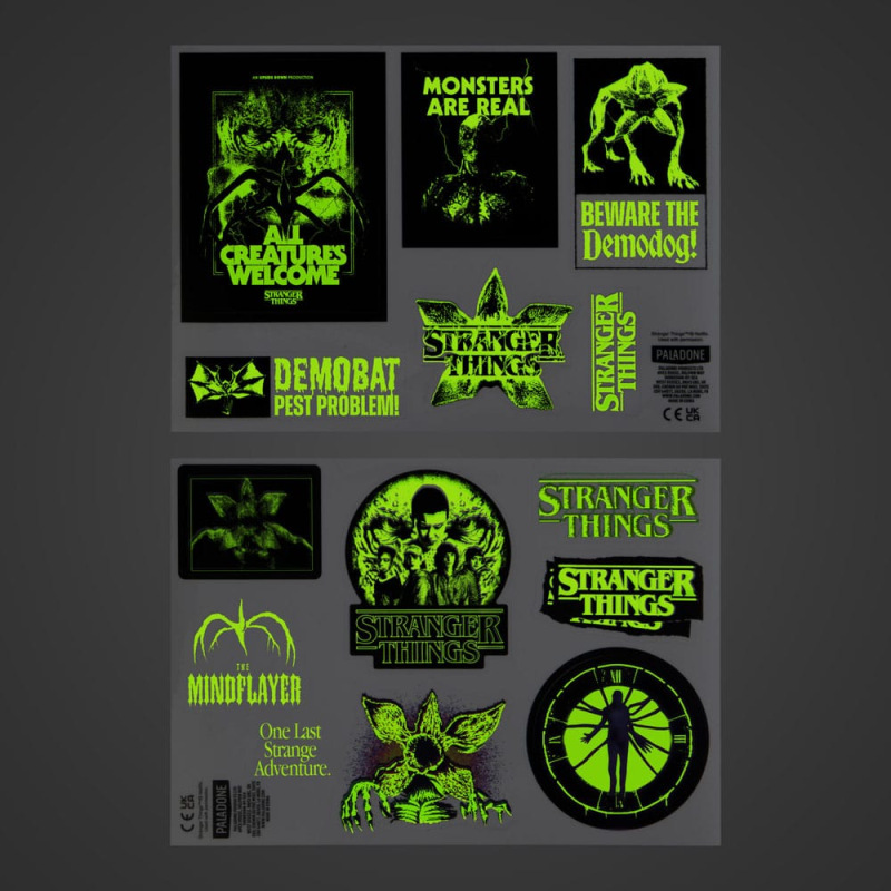 Stranger Things 5 Gadget Decals Glow in the Dark 2
