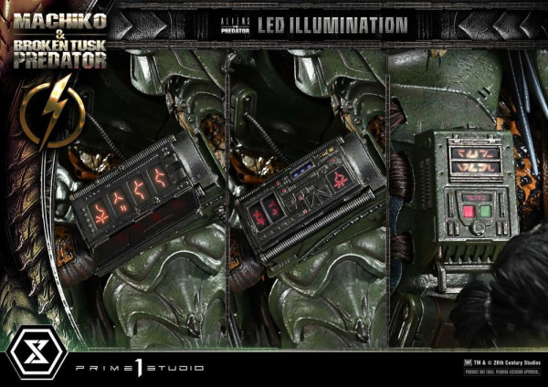 Aliens vs. Predator (Comic) Ultimate Premium Masterline Statue 1/4 Machiko & Broken Tusk Predator 79 6