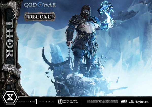 God of War: Ragnarök Real Elite Masterline Series Statue 1/3 Thor Deluxe Version 105 cm 1