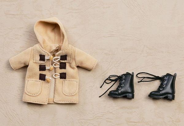 Original Character Parts for Nendoroid Doll Figures Warm Clothing Set: Boots & Duffle Coat (Beige)