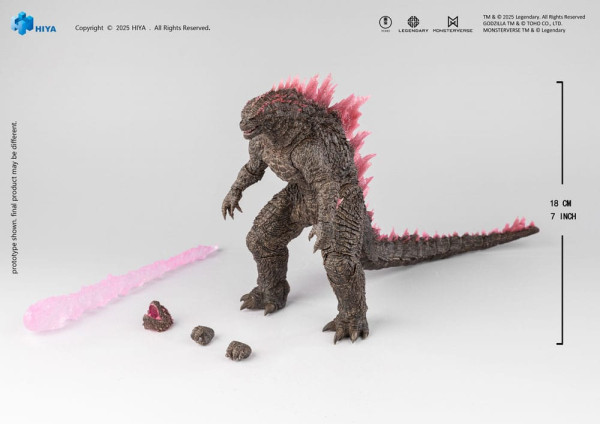 Godzilla x Kong The New Empire Exquisite Basic Action Figure Heat Ray Godzilla Evolved Ver. 18 cm 1