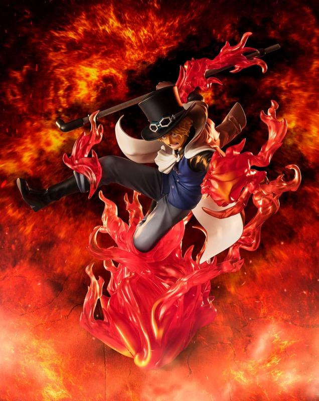 One Piece Figuarts ZERO Extra Battle PVC Statue Sabo Fire Fist Rook Check 19 cm 5