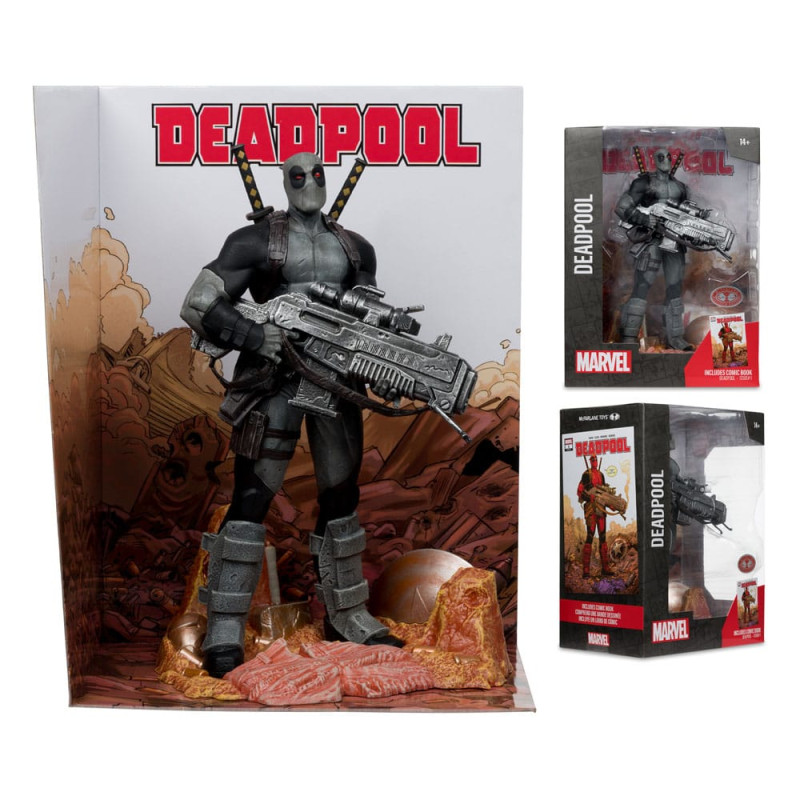 Marvel Collection PVC Statue 1/6 Deadpool (Deadpool #1)(Grey Suit Chase) 27 cm 4