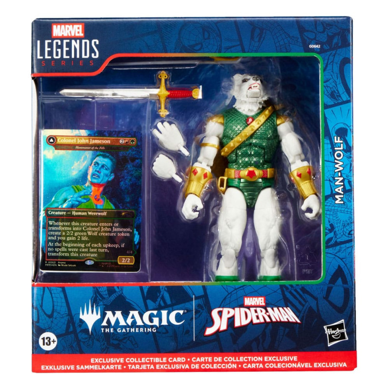 Marvel Legends Magic: The Gathering Action Figure Man-Wolf (plus Exclusive Foil Card) 15 cm 1