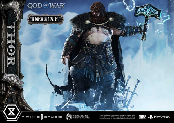 God of War: Ragnarök Real Elite Masterline Series Statue 1/3 Thor Deluxe Version 105 cm 7