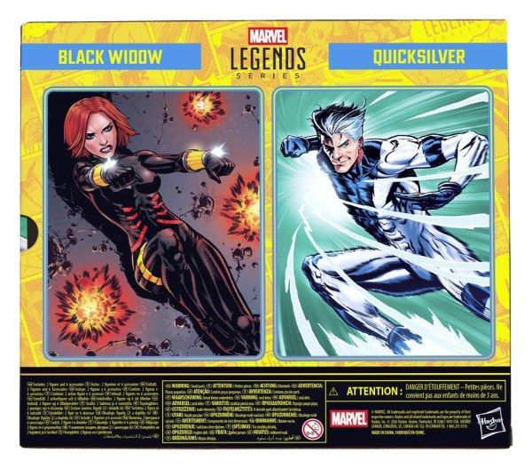 Avengers Marvel Legends Action Figure 2-Pack Black Widow & Quicksilver 15 cm 6
