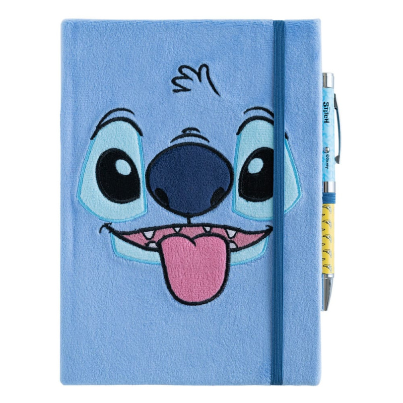 Stitch Premium Plush Notebook A5 with pen Tropical