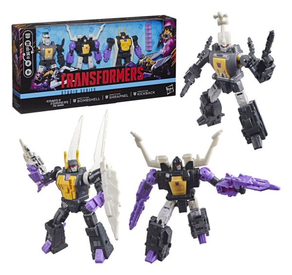 The Transformers: The Movie Studio Series Deluxe Class Action Figure 3-Pack Insecticon Bombshell, Sh 2