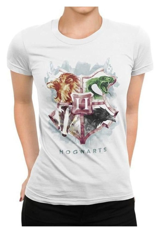 Harry Potter T-Shirt Water Colour Crest Size L 1