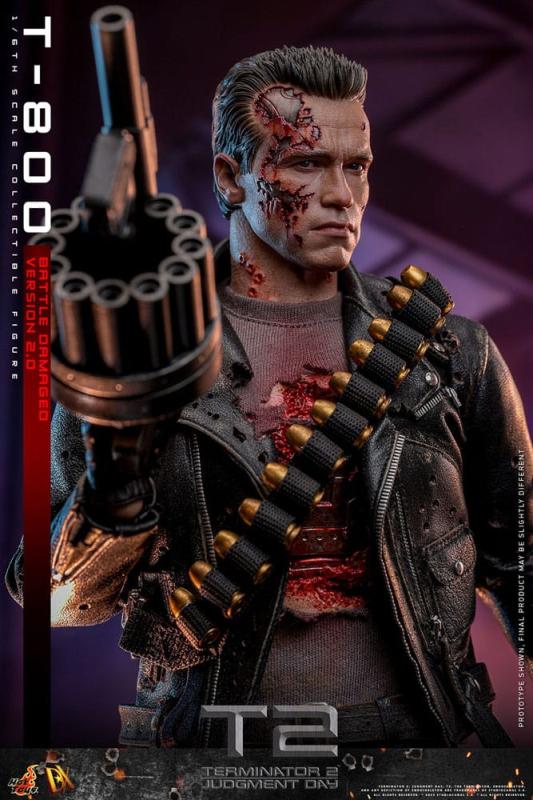 Terminator 2 Movie Masterpiece Action Figure 1/6 T-800 Battle Damaged Version 2.0 32 cm