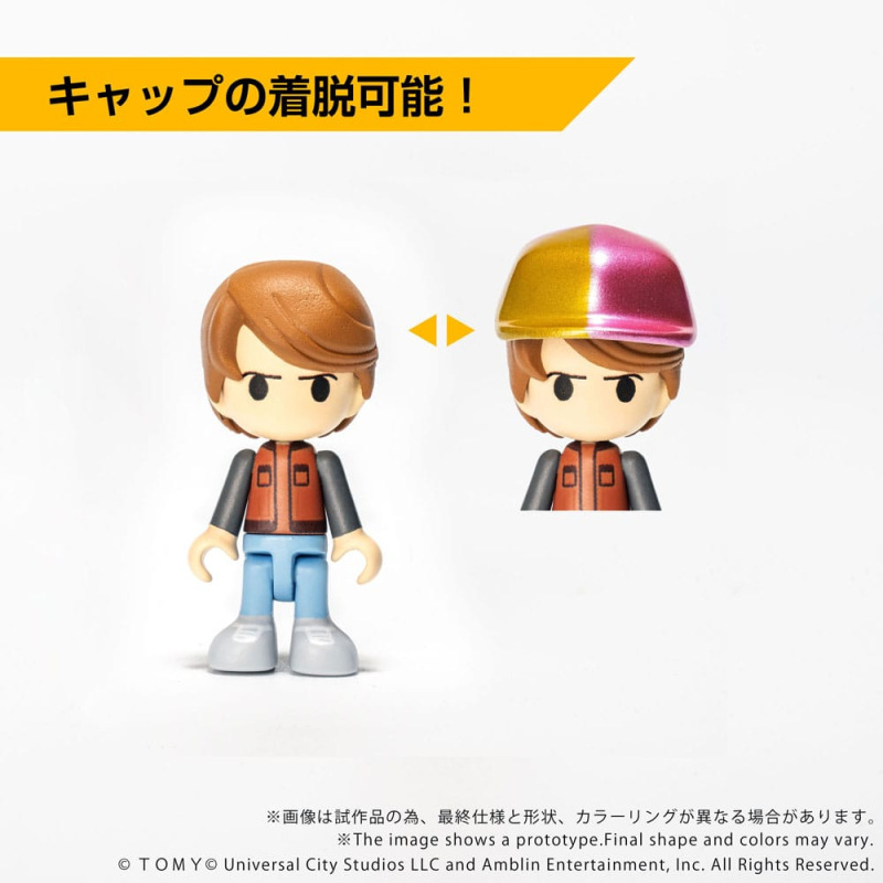 Back to the Future Part II Q-Village Vehicle with mini-figures Time Machine Part 2 5