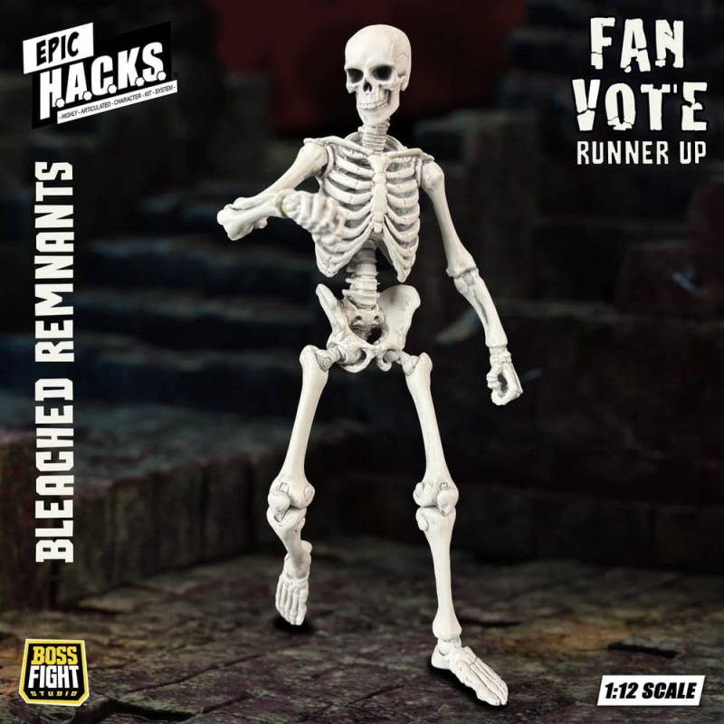 EPIC H.A.C.K.S. Action Figure 1/12 Skeleton Blank Bleached Remnants 6