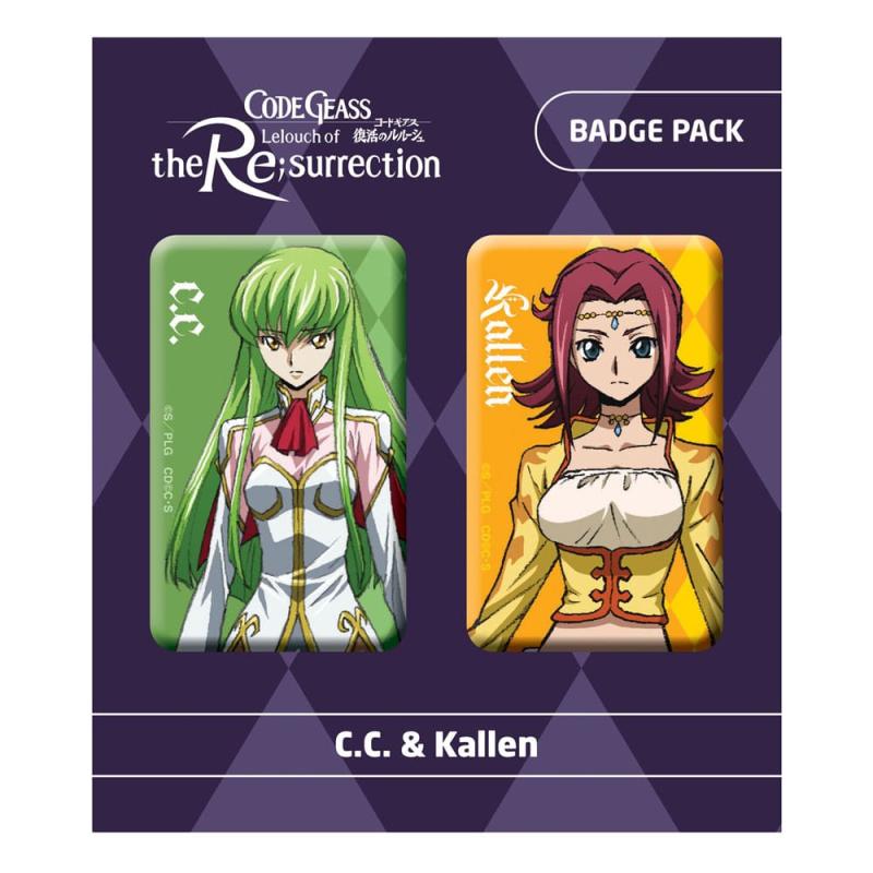 Code Geass Lelouch of the Re:surrection Pin Badges 2-Pack C.C. & Kallen
