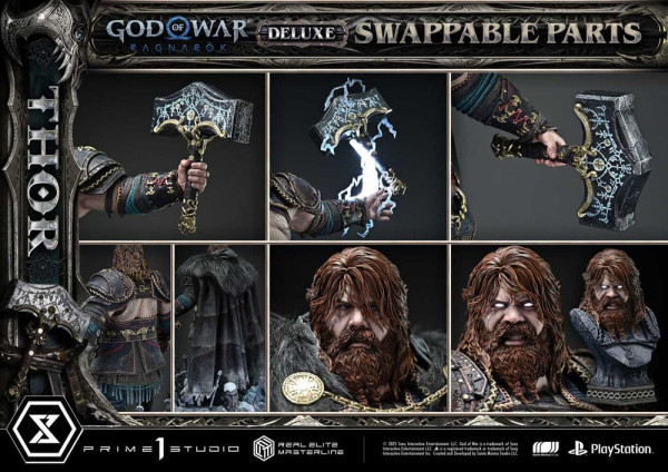 God of War: Ragnarök Real Elite Masterline Series Statue 1/3 Thor Deluxe Version 105 cm 2