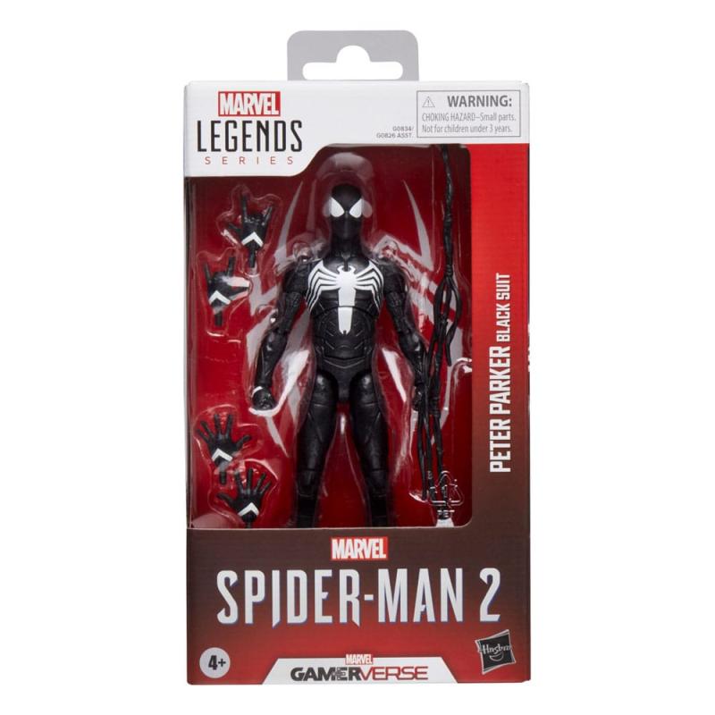 Spider-Man 2 Marvel Legends Gamerverse Action Figure Peter Parker (Black Suit) 15 cm 9