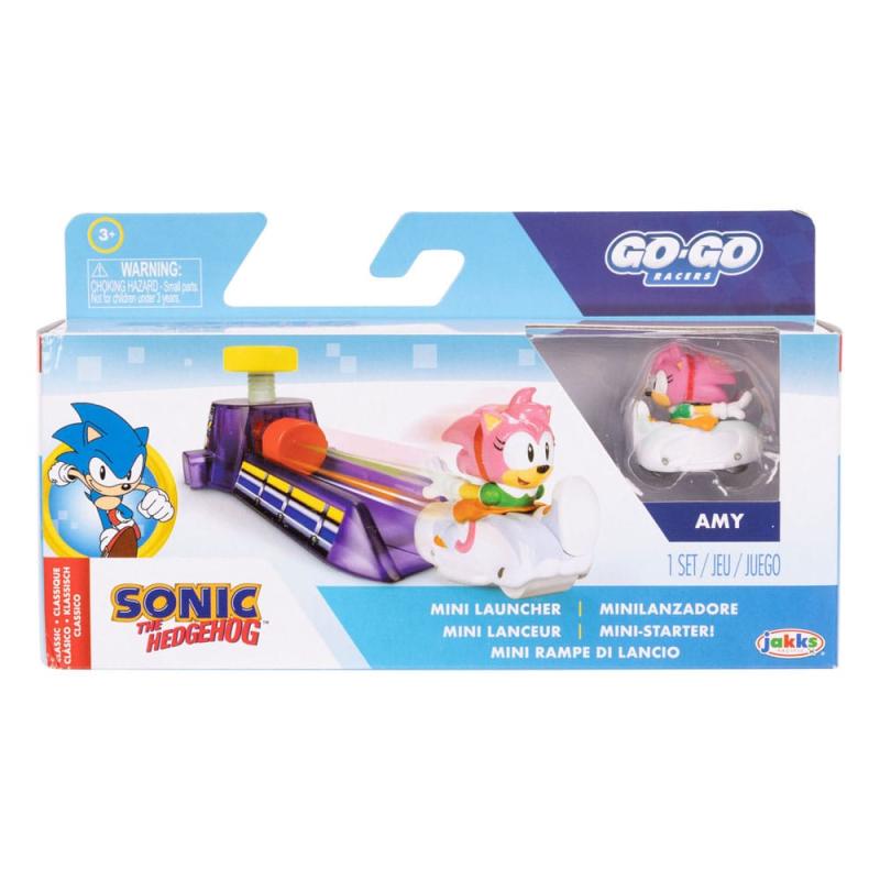 Sonic - The Hedgehog Go Go Racers Vehicles Mini Launching ramps Assortment (4)