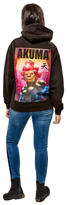 Street Fighter Hooded Sweater Akuma Reverse Size XL 2