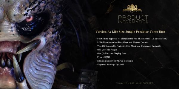 Life Size Jungle Predator Torso Bust - Deep Tale 13