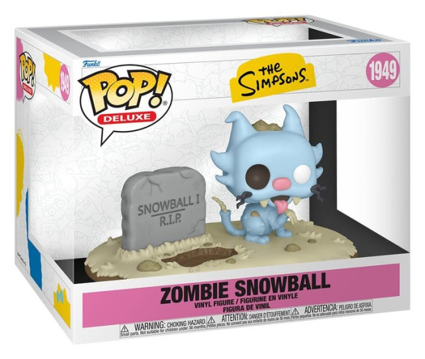 The Simpsons POP! Deluxe Vinyl Figure Zombie Snowball 9 cm 1