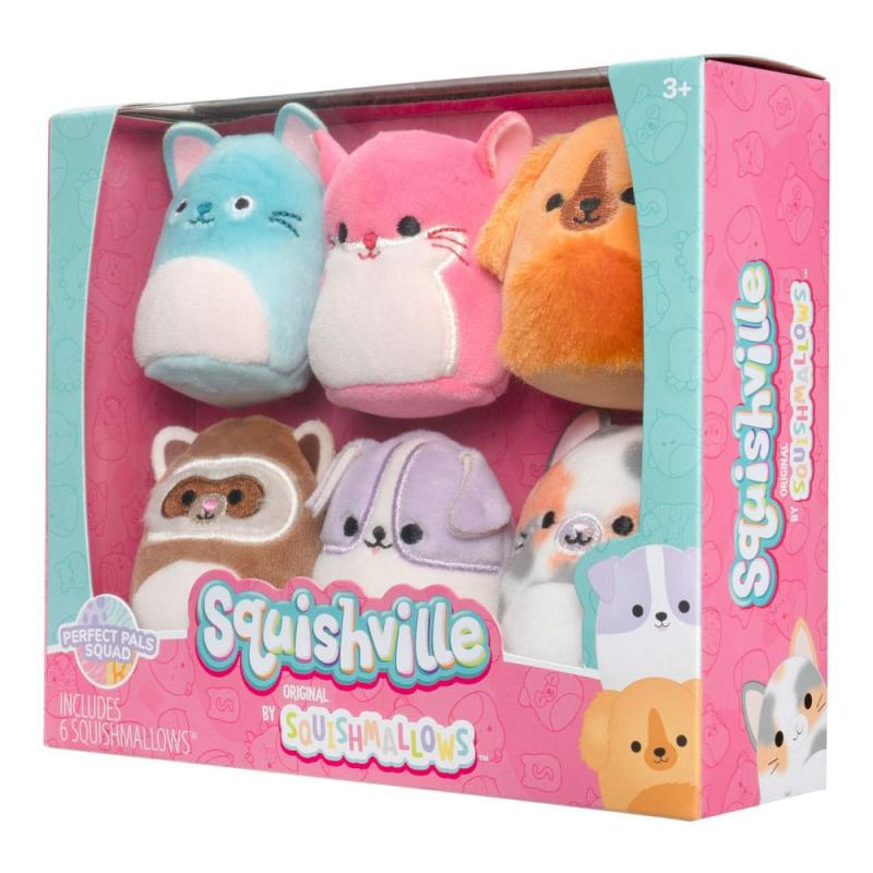Squishville Mini Squishmallows Plush Figure 6-Pack Perfect Pals Squad 5 cm
