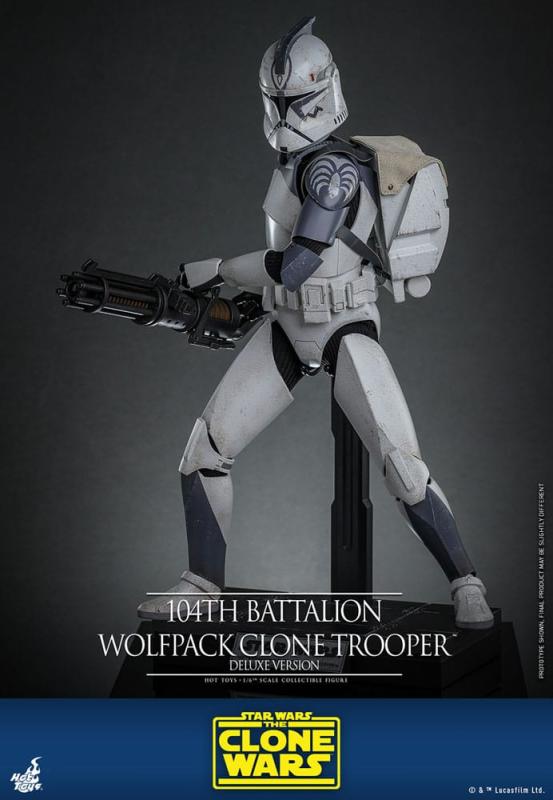 Star Wars The Clone Wars Action Figure 1/6 104th Battalion Wolfpack Clone Trooper Deluxe Version 30 8