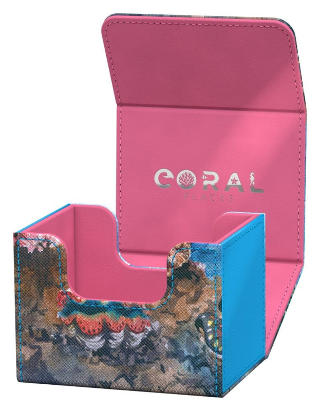 Ultimate Guard Sidewinder 100+ Xenoskin "Coral Places" - Seablue Hush 5