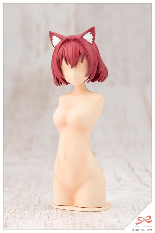 Sousai Shojo Teien Model Kit Accessory Set Arranged Wigs Animal Ears Bob Cat 9 cm 1