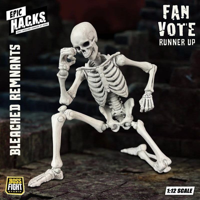 EPIC H.A.C.K.S. Action Figure 1/12 Skeleton Blank Bleached Remnants 8