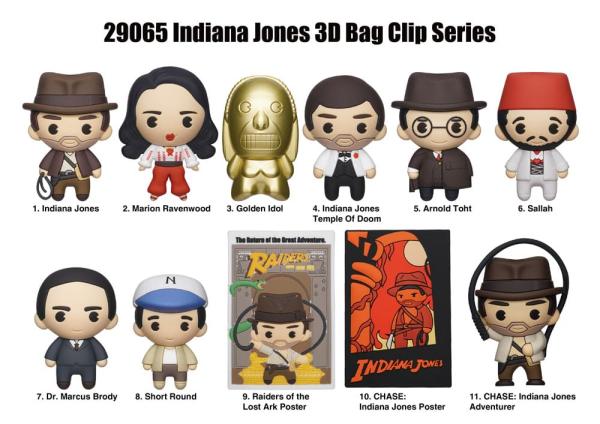 Indiana Jones 3D PVC Bag Clips Display (24) 1