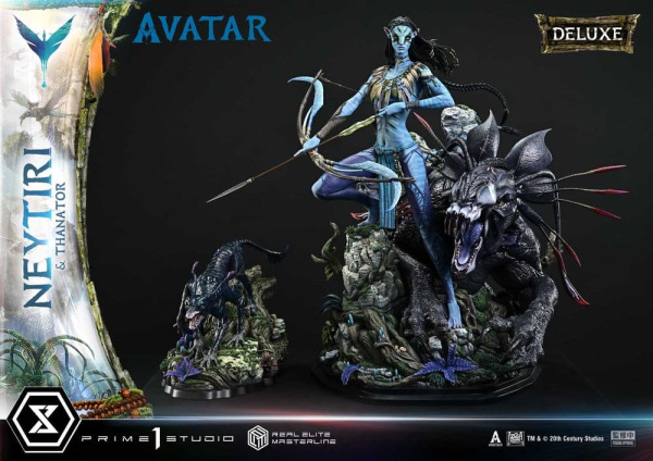 Avatar (Film) Real Elite Masterline Series Statue 1/4 Neytiri & Thanator Deluxe Version 75 cm 5
