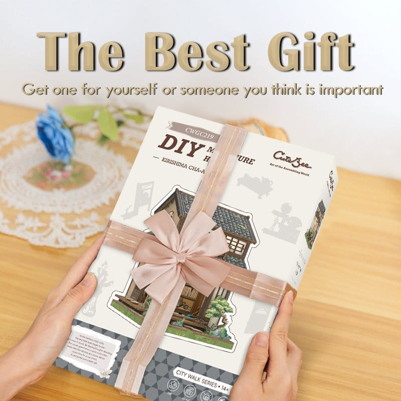 Miniature House Model Kit Kirishima Cha-an 19 x 14 cm 8