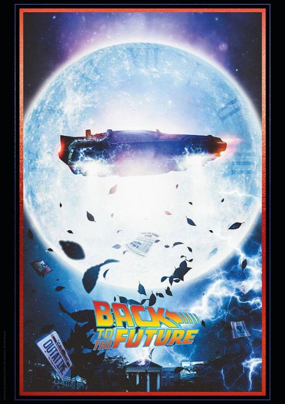 Back To The Future: DeLorean Limited Edition 42 x 30 cm Art Print - FaNaTtic
