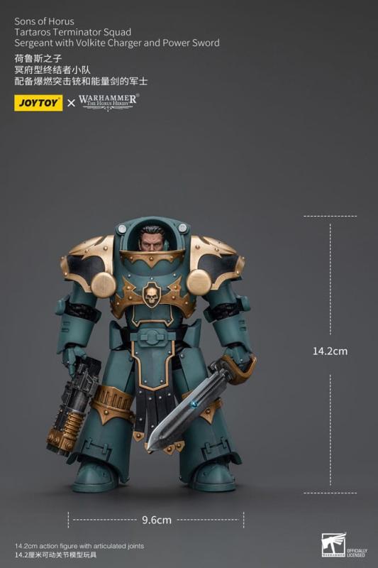 Warhammer The Horus Heresy Action Figure 1/18 Tartaros Terminator Squad Sergeant With Volkite Charge