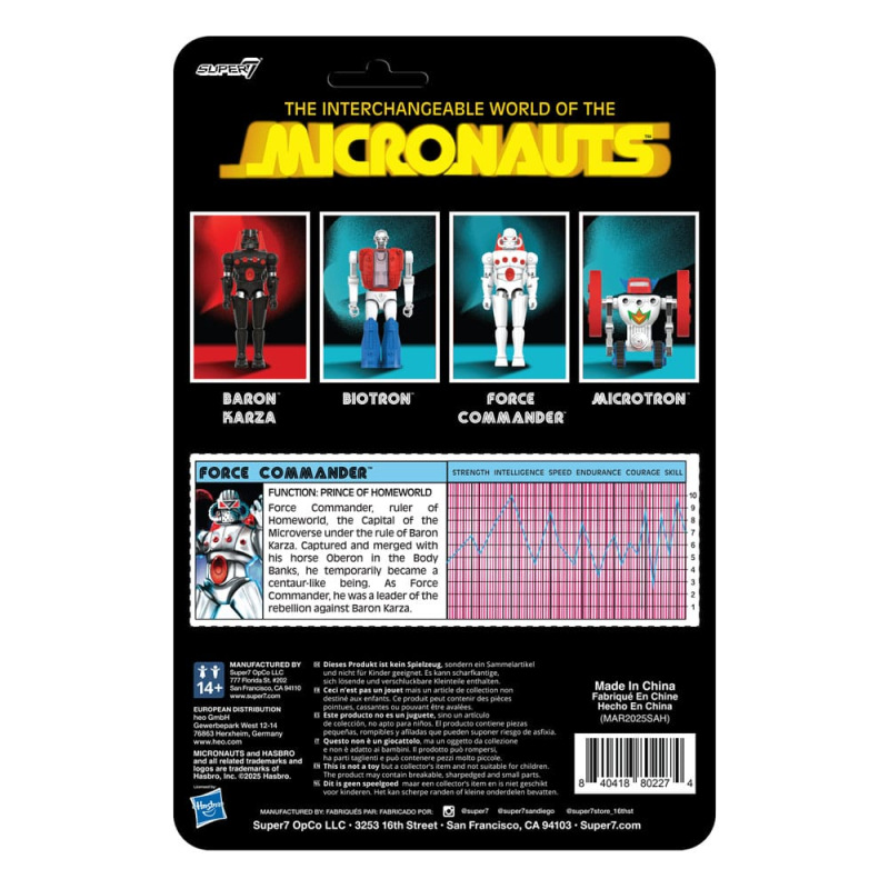 Micronauts ReAction+ Action Figure Force Commander 9 cm 2