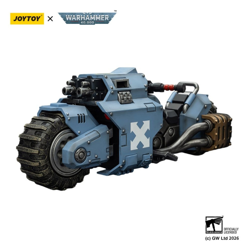 Warhammer 40,000 Raider-pattern Combat Bike Space Wolves with twin-linked bolt rifles 22 cm 8
