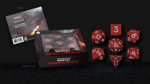Dungeons & Dragons Premium Silicon Dice Set Dragon Scale Red (7) 1