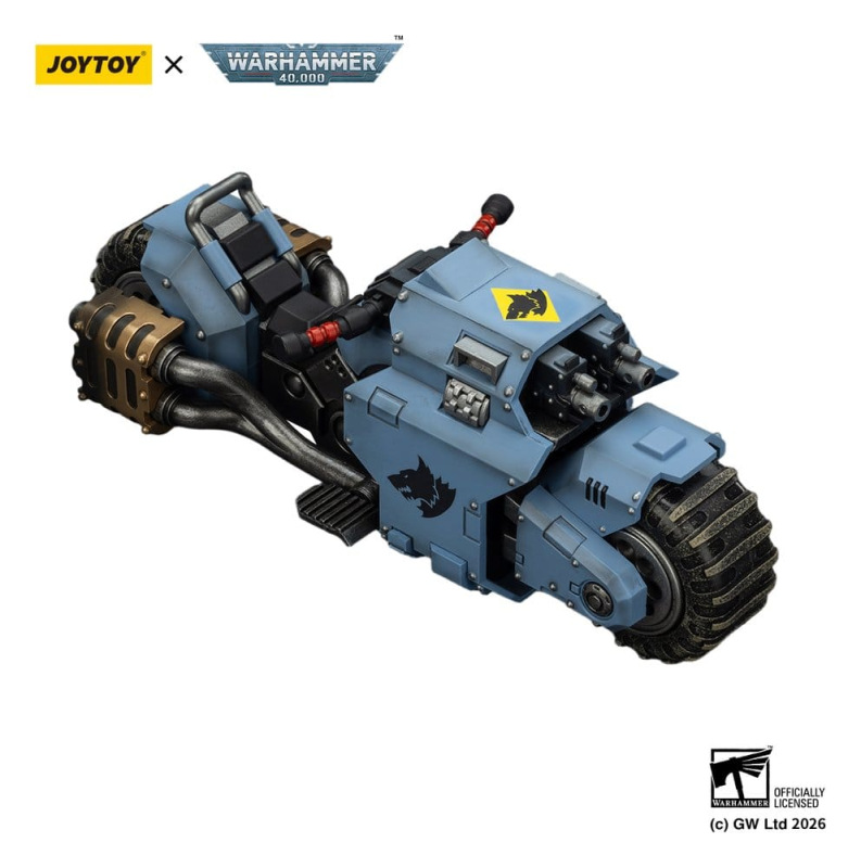 Warhammer 40,000 Raider-pattern Combat Bike Space Wolves with twin-linked bolt rifles 22 cm 9
