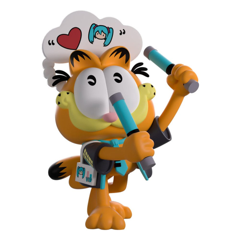 Hatsune Miku x Garfield Vinyl Figure Miku Concert Garfield 13 cm 4