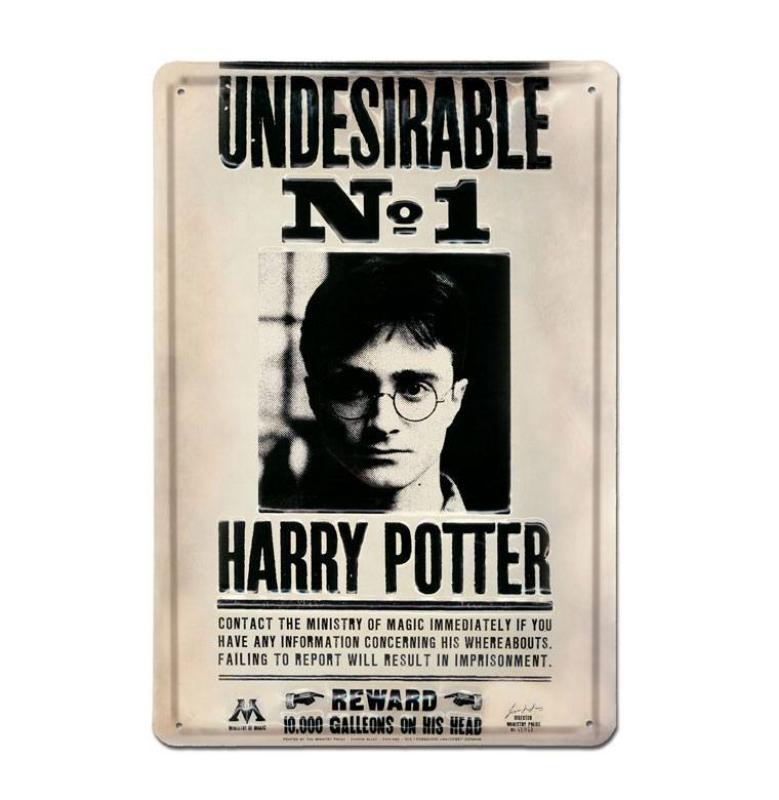 Harry Potter 3D Tin Sign Undesirable No 1 20 x 30 cm