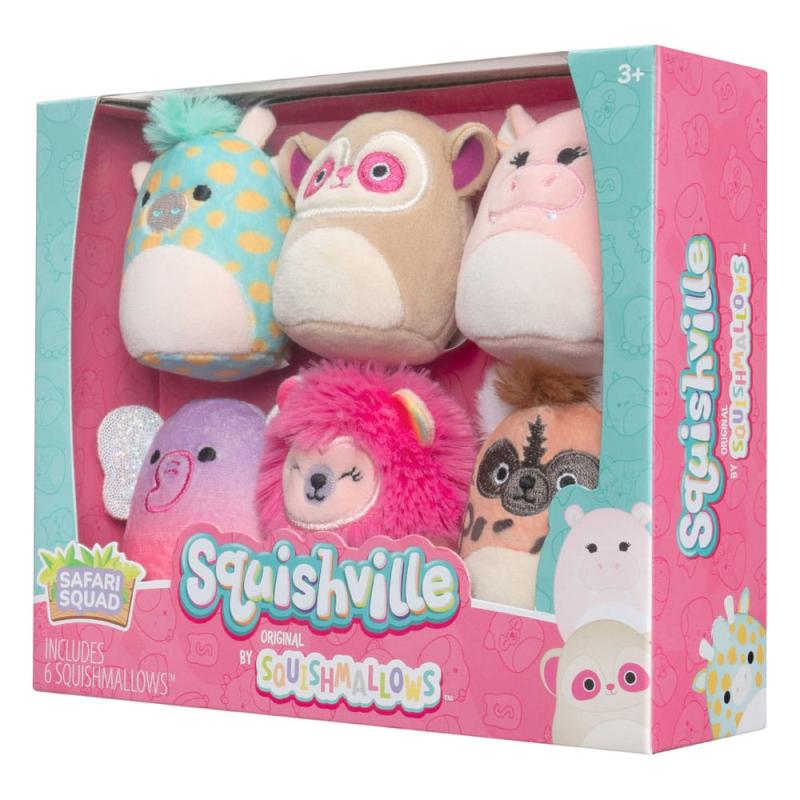 Squishville Mini Squishmallows Plush Figure 6-Pack Safari Squad 5 cm