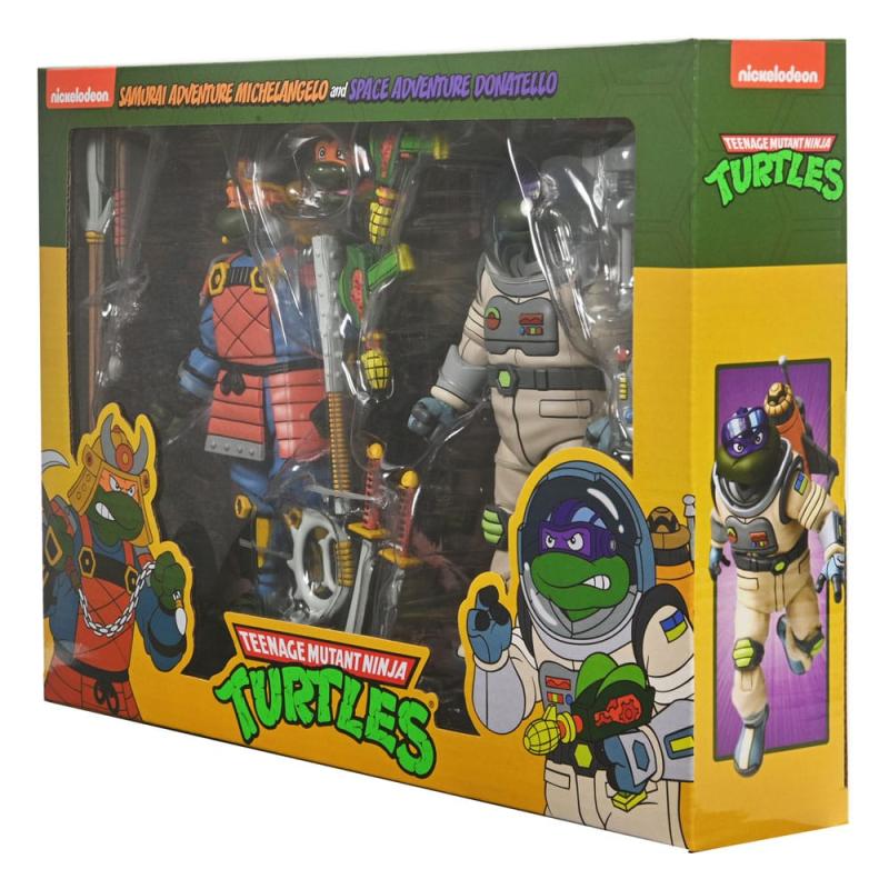 Teenage Mutant Ninja Turtles (Cartoon) Action Figure 2 Pack Space Adventure & Samurai Turtles 18 cm